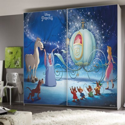Μαγεία για την Σταχτοπούτα, Πριγκίπισσες Disney Αυτοκόλλητα ντουλάπας 65 x 185 cm (26244)
