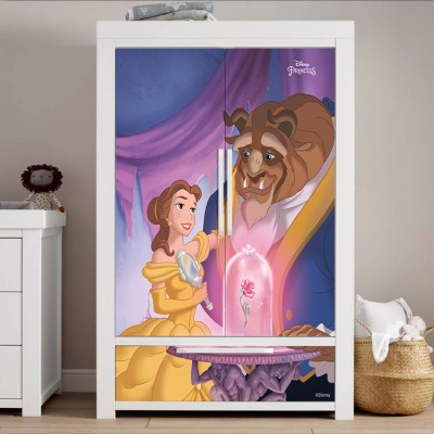 Η πεντάμορφη και το τέρας Disney Αυτοκόλλητα ντουλάπας 65 x 185 cm (25935)
