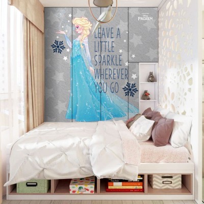 Leave a little sparkle wherever you go, Frozen Disney Αυτοκόλλητα ντουλάπας 65 x 185 cm (22951)
