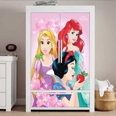 Χιονάτη, Ραπουνζέλ και Άριελ Disney Αυτοκόλλητα ντουλάπας 65 x 185 cm (25953)