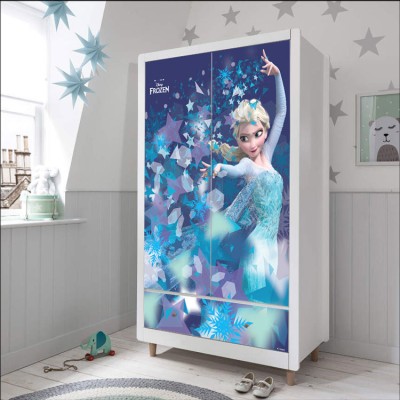 Μαγεμένη Έλσα, Frozen, Παιδικά, Αυτοκόλλητα ντουλάπας, 100 x 100 εκ.
