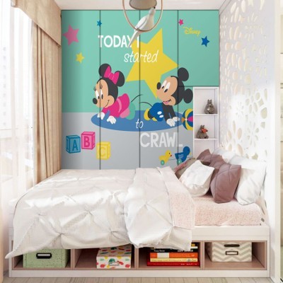 Today started to crawl, Mickey & Minnie! Disney Αυτοκόλλητα ντουλάπας 65 x 185 cm (26995)