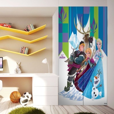 Kristoff, Olaf, Sven, Anna, Elsa Disney Αυτοκόλλητα ντουλάπας 65 x 185 cm (22949)
