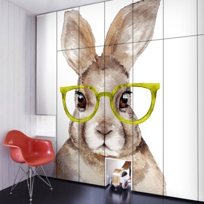 Rabbit, Παιδικά, Αυτοκόλλητα ντουλάπας, 86 x 86 εκ.