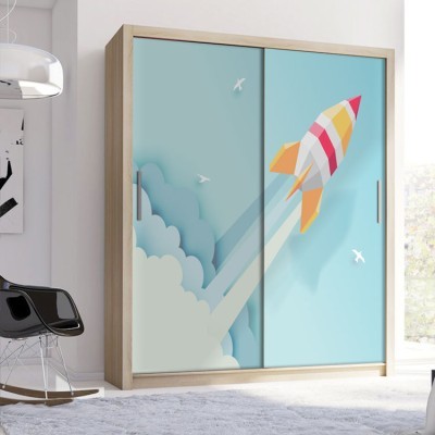 Εκτόξευση Πυραύλου Παιδικά Αυτοκόλλητα ντουλάπας 61 x 185 cm (36251)