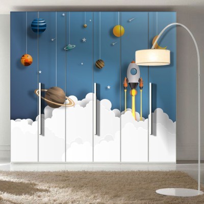 Πλανήτες Παιδικά Αυτοκόλλητα ντουλάπας 61 x 185 cm (36270)