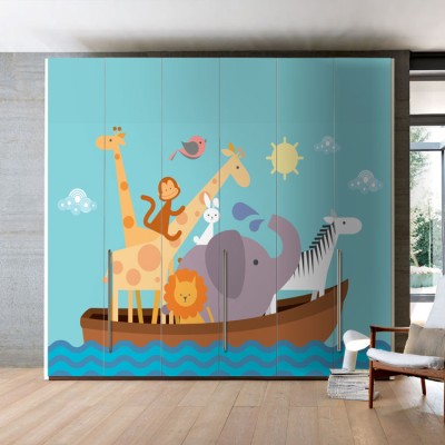 Κιβωτός του Νώε, Παιδικά, Αυτοκόλλητα ντουλάπας, 125 x 85 εκ.