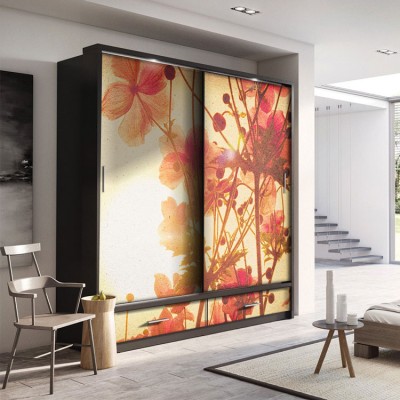 Ανεμώνη, Φύση, Αυτοκόλλητα ντουλάπας, 120 x 86 εκ.