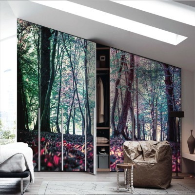 Mαγικό Δάσος Φύση Αυτοκόλλητα ντουλάπας 65 x 185 cm (19517)