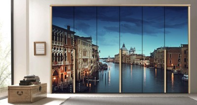 Μεγάλο Κανάλι της Βενετίας, Ιταλία Πόλεις – Ταξίδια Αυτοκόλλητα ντουλάπας 65 x 185 cm (18741)