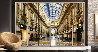 Γκαλερία Βιτόριο Εμανουέλε, Mιλάνο Πόλεις – Ταξίδια Αυτοκόλλητα ντουλάπας 65 x 185 cm (18745)
