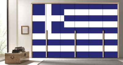Ελλάδα, Πόλεις – Ταξίδια, Αυτοκόλλητα ντουλάπας, 125 x 120 εκ.