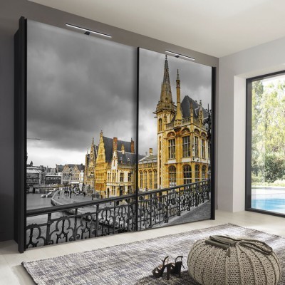 Γάνδη, Vintage, Αυτοκόλλητα ντουλάπας, 120 x 86 εκ.