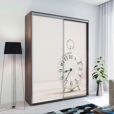 Ρολόι, Vintage, Αυτοκόλλητα ντουλάπας, 123 x 82 εκ.