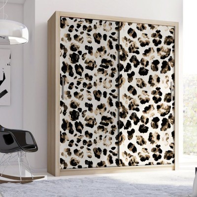 Leopard Print, Φόντο - Τοίχοι, Αυτοκόλλητα ντουλάπας, 1