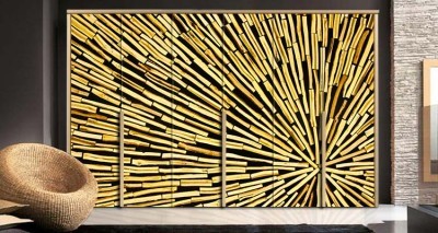 Ξύλινο φόντο Φόντο – Τοίχοι Αυτοκόλλητα ντουλάπας 65 x 185 cm (11863)