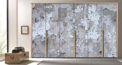 Houseart Παλιός ραγισμένος τοίχος, Φόντο - Τοίχοι, Αυτοκόλλητα ντουλάπας, 120 x 81 εκ.
