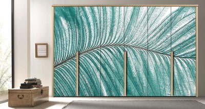 Houseart - ΣΗΜΑΝΤΙΚΟ: Σε περίπτωση διαφοράς τιμής από το κατάστημα ισχύει παντα και μόνο η τιμή του καταστήματος Τυρκουάζ φτερό, Φόντο - Τοίχοι, Αυτοκόλλητα ντουλάπας,