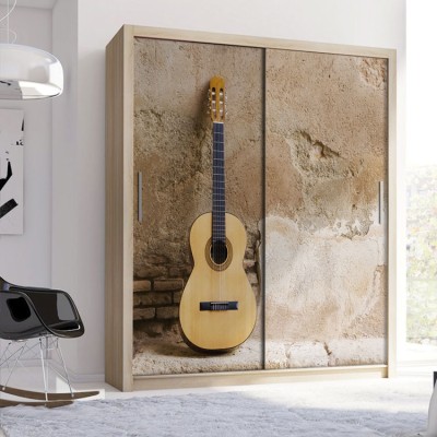 Houseart Ισπανική κιθάρα, Διάφορα, Αυτοκόλλητα ντουλάπας, 100 x 100 εκ.