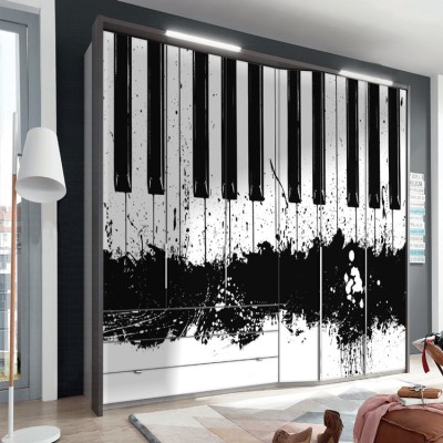 Houseart Πλήκτρα πιάνου, Διάφορα, Αυτοκόλλητα ντουλάπας, 100 x 100 εκ.