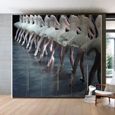 Houseart Επαγγελματίες μπαλαρίνες, Διάφορα, Αυτοκόλλητα ντουλάπας, 120 x 89 εκ.
