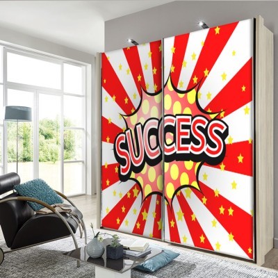 Success Κόμικς Αυτοκόλλητα ντουλάπας 65 x 185 cm (12417)