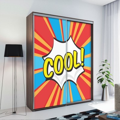 Cool!, Κόμικς, Αυτοκόλλητα ντουλάπας, 100 x 100 εκ.