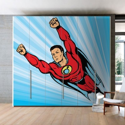 Superman, Κόμικς, Αυτοκόλλητα ντουλάπας, 100 x 100 εκ.