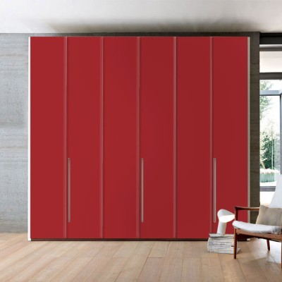 Medium-Red Μονόχρωμα Αυτοκόλλητα ντουλάπας 65 x 185 cm (20182)