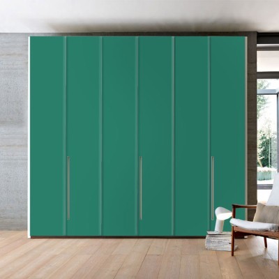 Turquoise Green Μονόχρωμα Αυτοκόλλητα ντουλάπας 65 x 185 cm (20170)