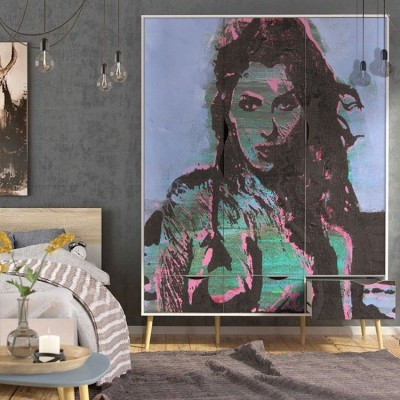 Γυναίκα Ζωγραφική Αυτοκόλλητα ντουλάπας 65 x 185 cm (12351)