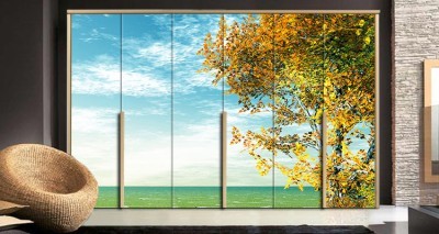 Φθινοπωρινό Ουρανός Ζωγραφική Αυτοκόλλητα ντουλάπας 65 x 185 cm (12350)