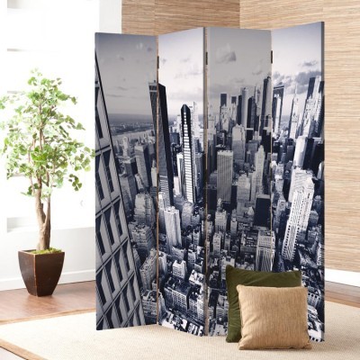 Μελλοντική πόλη, Τεχνολογία - 3D, Παραβάν, 80 x 180 εκ. [Δίφυλλο]