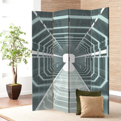 Houseart Προοπτικός διάδρομος, Τεχνολογία - 3D, Παραβάν, 160 x 180 εκ. [Τετράφυλλο]