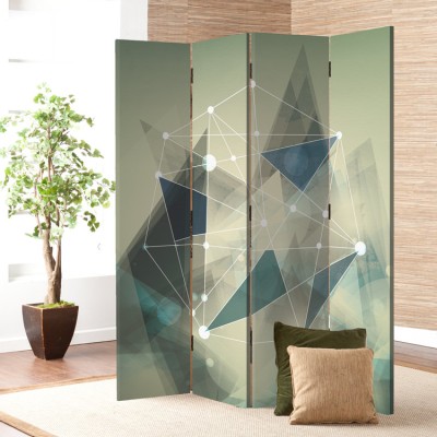 Houseart Γραμμές τεχνολογίας, Τεχνολογία - 3D, Παραβάν, 160 x 180 εκ. [Τετράφυλλο]