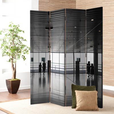 Houseart Μετρό, Τεχνολογία - 3D, Παραβάν, 160 x 180 εκ. [Τετράφυλλο]