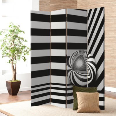 Houseart Σφαίρα σύγχρονης αρχιτεκτονικής, Τεχνολογία - 3D, Παραβάν, 160 x 180 εκ. [Τετράφυλλο]