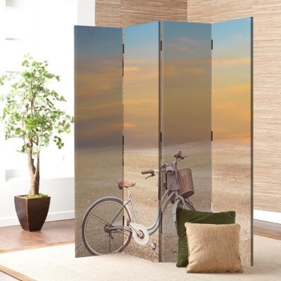 Παλιό ποδήλατο, Vintage, Παραβάν, 80 x 180 εκ. [Δίφυλλο]