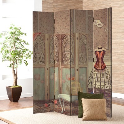 Ατελιέ, Vintage, Παραβάν, 80 x 180 εκ. [Δίφυλλο]