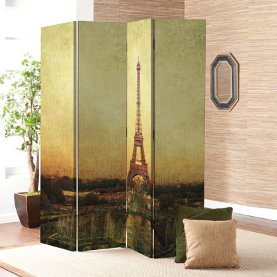 Παρίσι, Vintage, Παραβάν, 80 x 180 εκ. [Δίφυλλο]