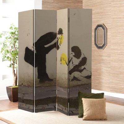 Τέχνη στο δρόμο στην Νορβηγία, Vintage, Παραβάν, 80 x 180 εκ. [Δίφυλλο]