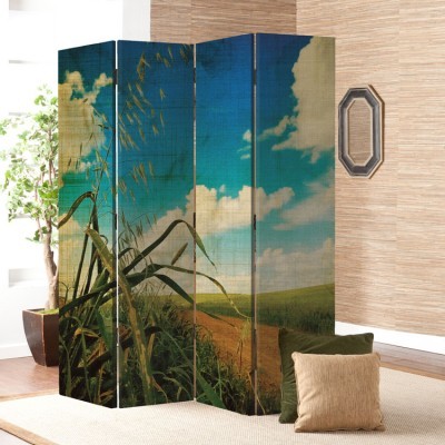 Παλαιωμένο τοπίο, Vintage, Παραβάν, 80 x 180 εκ. [Δίφυλλο]