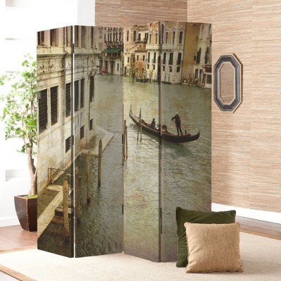 Καρτ ποστάλ από την Ιταλία. Μεγάλο Κανάλι. Βενετία, Vintage, Παραβάν, 80 x 180 εκ. [Δίφυλλο]