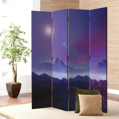 Nύχτα στα βουνά, Διάφορα, Παραβάν, 80 x 180 εκ. [Δίφυλλο]