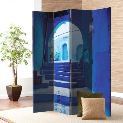 Μπλε Νησιώτικο Φόντο, Ελλάδα - Διακοπές, Παραβάν, 80 x 180 εκ. [Δίφυλλο]