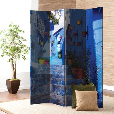 Μπλε Σπιτάκια, Ελλάδα - Διακοπές, Παραβάν, 80 x 180 εκ. [Δίφυλλο]