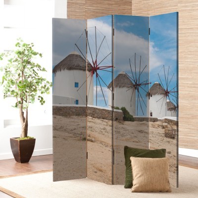 Μύκονος, Ελλάδα - Διακοπές, Παραβάν, 80 x 180 εκ. [Δίφυλλο]