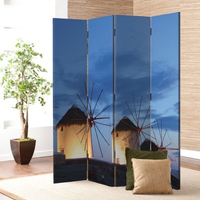 Μύκονος, Ελλάδα, Ελλάδα - Διακοπές, Παραβάν, 80 x 180 εκ. [Δίφυλλο]