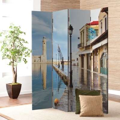 Μοναστήρι, Κρήτη, Ελλάδα - Διακοπές, Παραβάν, 80 x 180 εκ. [Δίφυλλο]