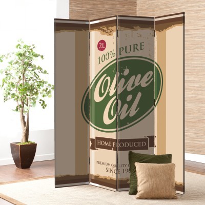 Olive Oil, Φαγητό & Ποτό, Παραβάν, 80 x 180 εκ. [Δίφυλλο]